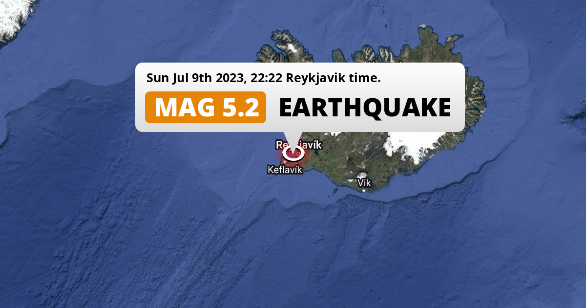 On Sunday Evening a Shallow M5.2 Earthquake struck in the Greenland Sea