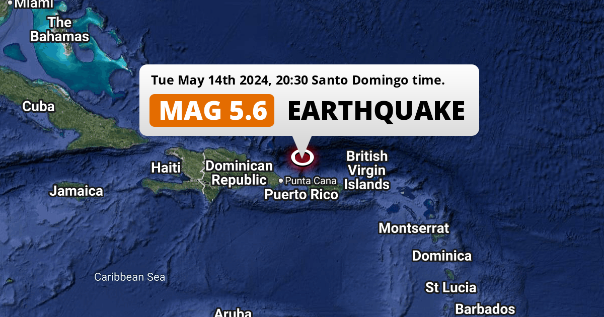 On Tuesday Evening a Shallow M5.6 Earthquake struck in the North ...