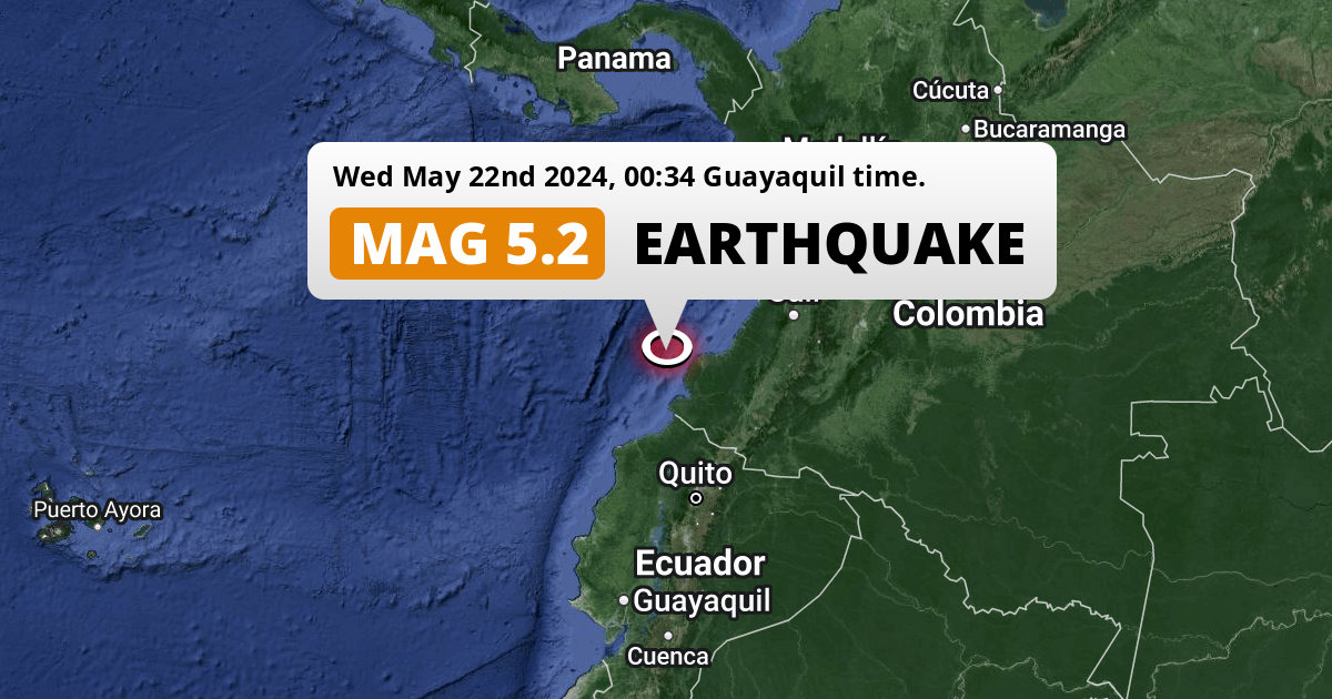 On Wednesday Night a Shallow M5.2 Earthquake struck in the North ...