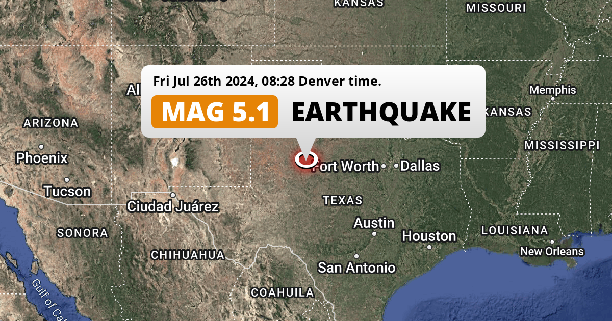 Unusually powerful M5.1 Earthquake hit near Abilene in The United ...