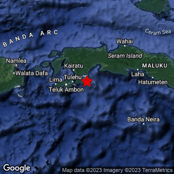 Significant M5.0 Earthquake hit in the Banda Sea near Ambon (Indonesia ...