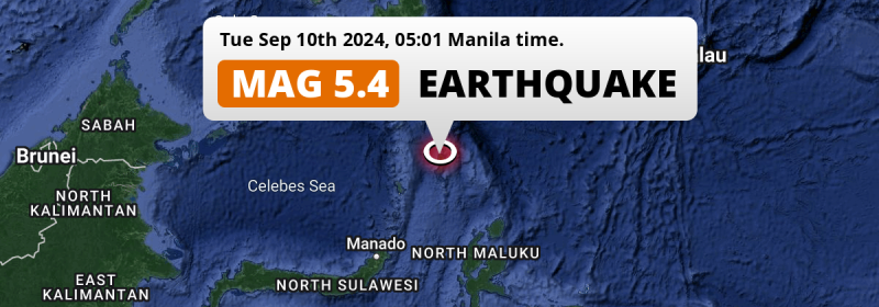 Significant M5.4 Earthquake struck on Tuesday Night in Indonesia.