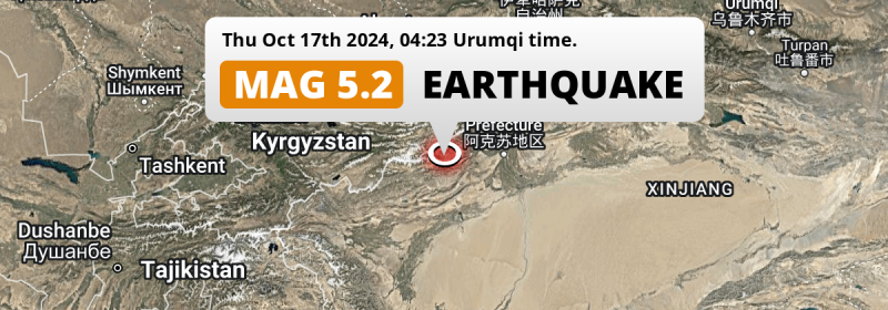 Earthquake location map