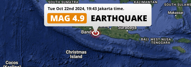 Earthquake location map