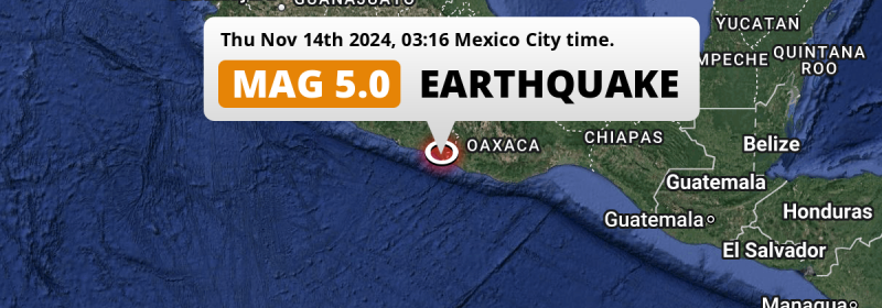 Earthquake location map