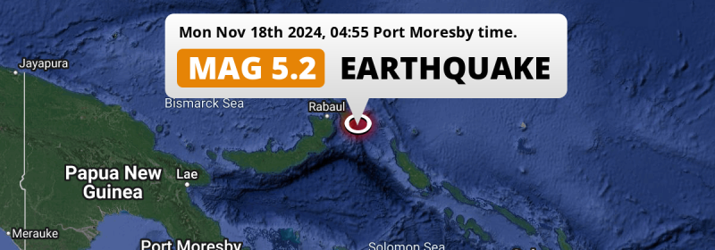 Earthquake location map