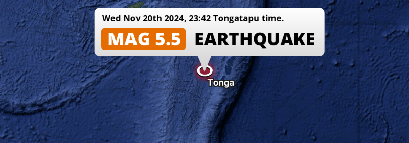 Earthquake location map