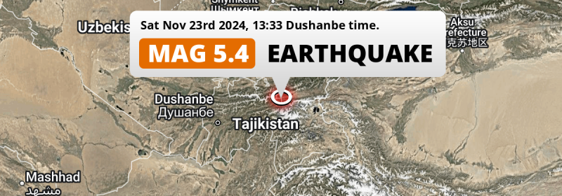 Earthquake location map