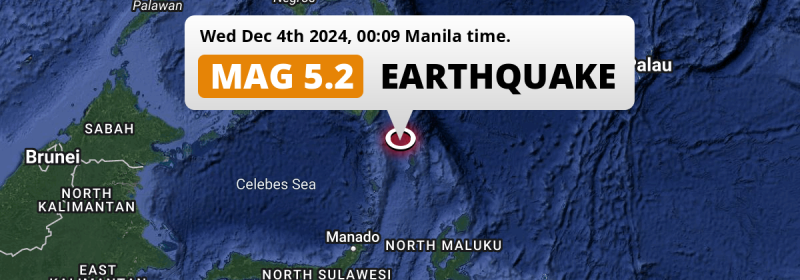 Earthquake location map