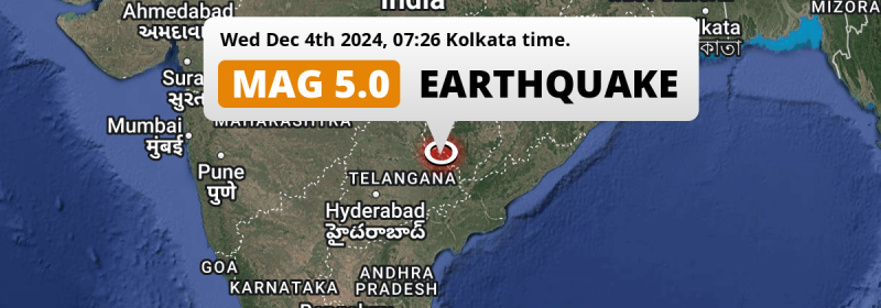 Earthquake location map