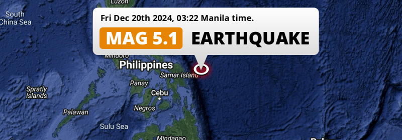 Earthquake location map