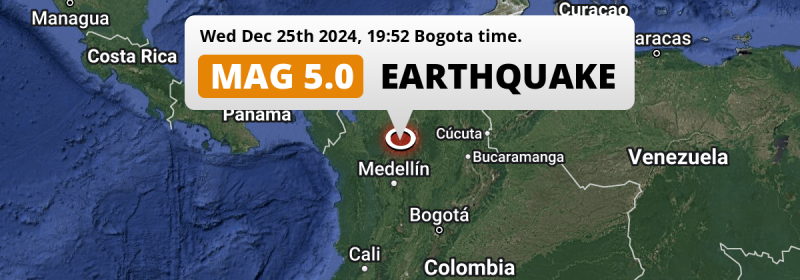 Earthquake location map