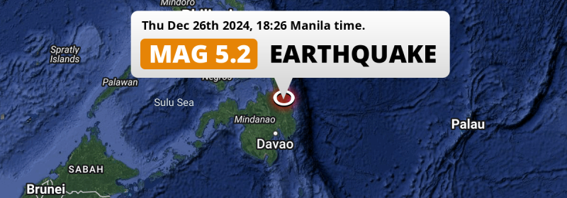 Earthquake location map