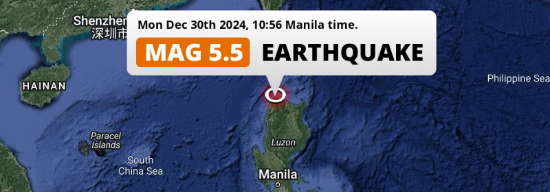 Earthquake location map