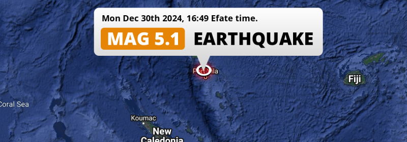 Earthquake location map