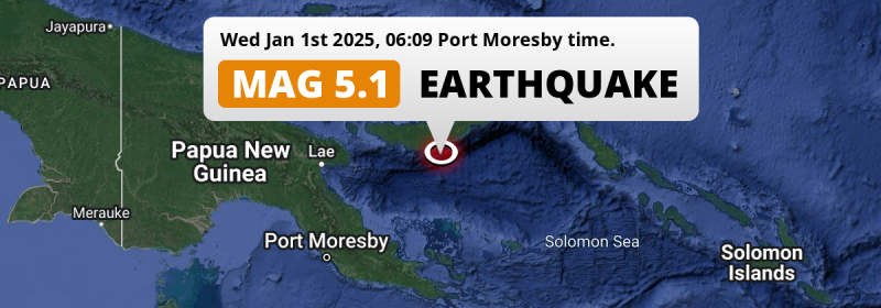 Earthquake location map