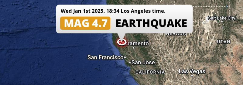 Earthquake location map