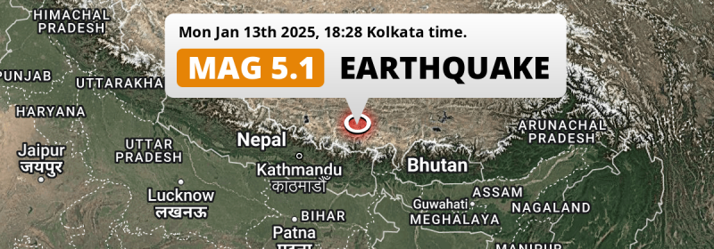 On Monday Evening a Shallow M5.1 AFTERSHOCK struck 162km from Rikaze in China.