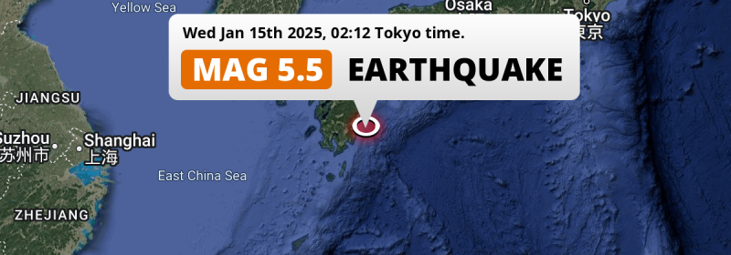 Earthquake location map