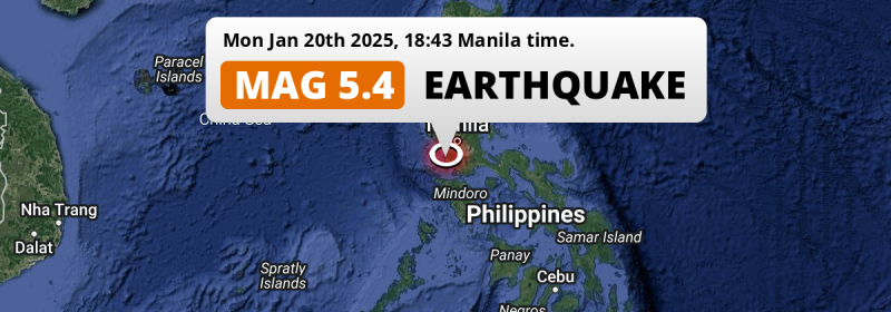 Earthquake location map