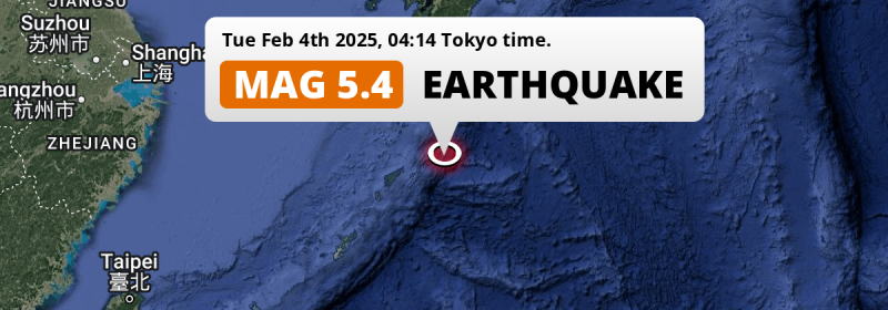 Earthquake location map