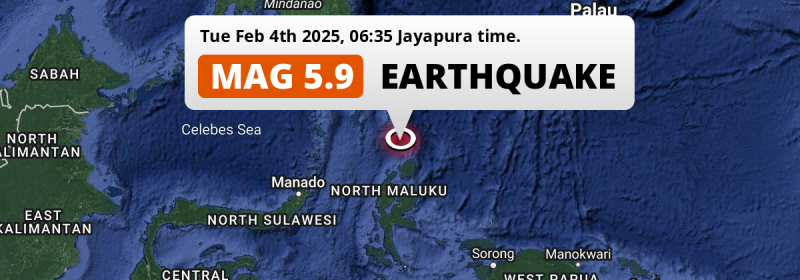 Earthquake location map