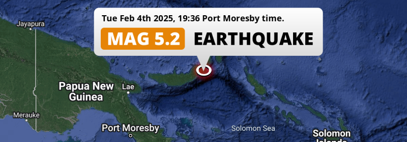 Earthquake location map