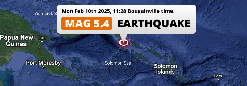 Earthquake location map