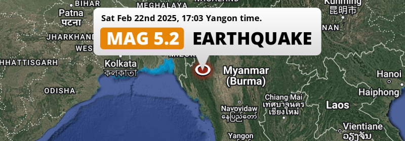 Earthquake location map