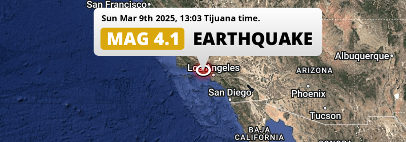 Earthquake location map