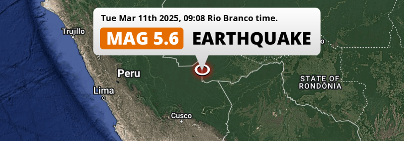 Earthquake location map